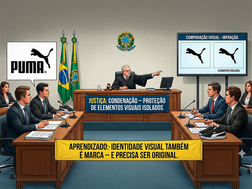 Puma x empresa brasileira – Proteção de elementos visuais isolados